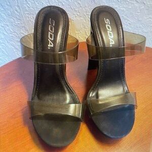 SODA Black Women's Heels